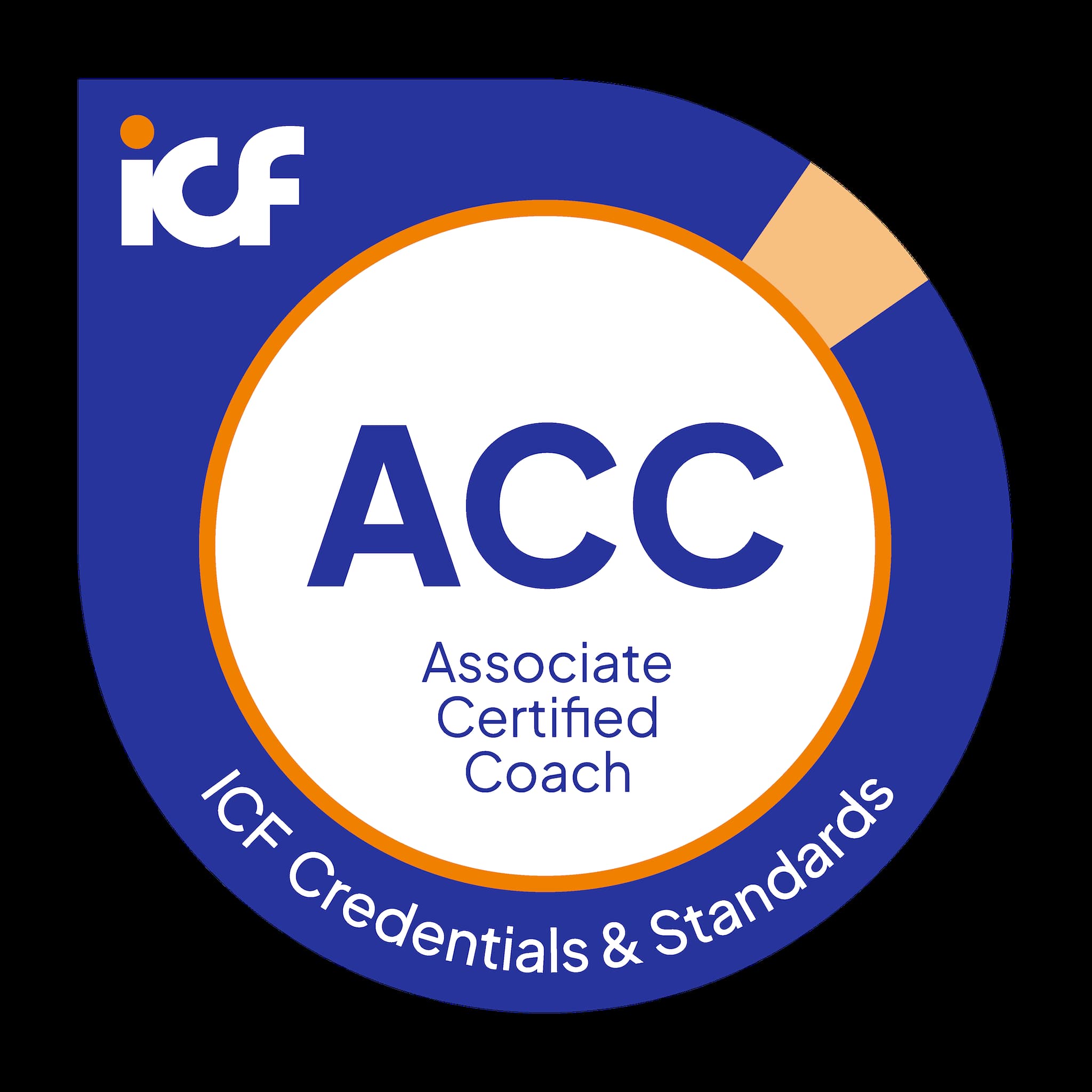 ICF Associate Certified Coach credential badge